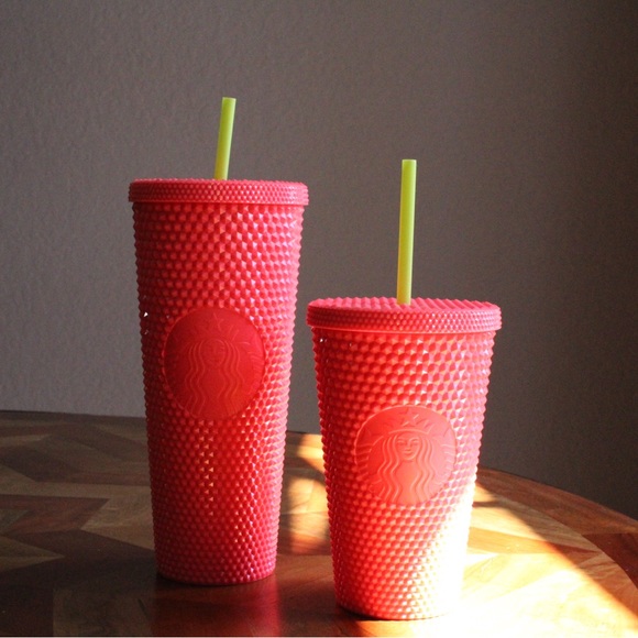Starbucks Accessories - Starbucks Dragon Fruit Corral Studded Set. 1 Venti-1 Grande